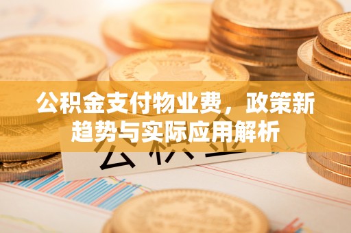 阜沙公积金支付物业费，政策新趋势与实际应用解析