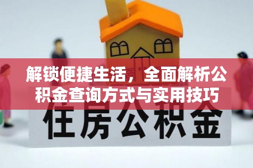 阜沙解锁便捷生活，全面解析公积金查询方式与实用技巧