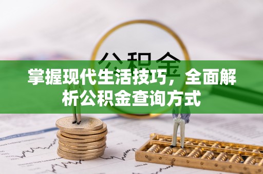 阜沙掌握现代生活技巧，全面解析公积金查询方式
