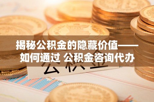 阜沙揭秘公积金的隐藏价值——如何通过 公积金咨询代办提取 优化财富管理