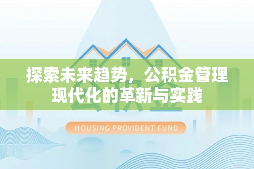 阜沙探索未来趋势，公积金管理现代化的革新与实践