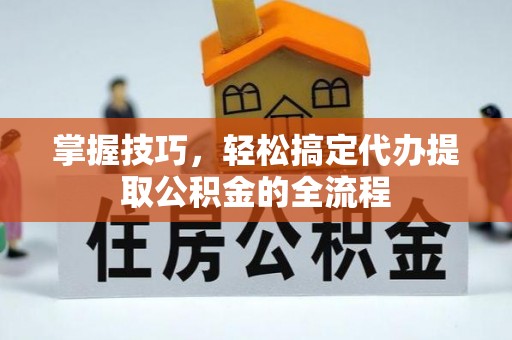 阜沙掌握技巧，轻松搞定代办提取公积金的全流程
