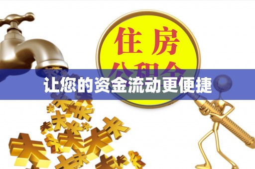 阜沙让您的资金流动更便捷