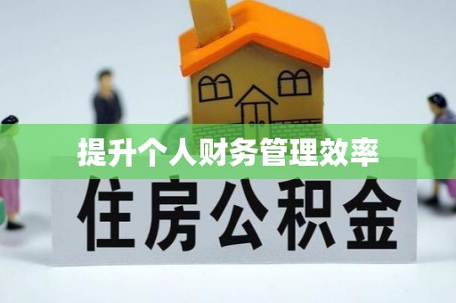 阜沙提升个人财务管理效率