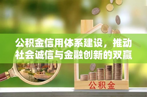 阜沙公积金信用体系建设，推动社会诚信与金融创新的双赢之道