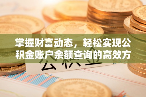 阜沙掌握财富动态，轻松实现公积金账户余额查询的高效方法