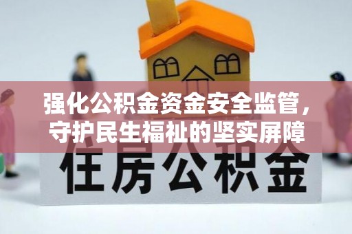 阜沙强化公积金资金安全监管，守护民生福祉的坚实屏障