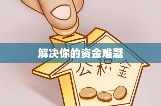 阜沙解决你的资金难题