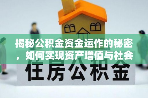 阜沙揭秘公积金资金运作的秘密，如何实现资产增值与社会福利双赢？