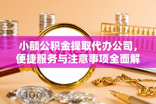 阜沙小额公积金提取代办公司，便捷服务与注意事项全面解析