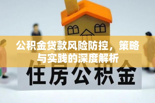 阜沙公积金贷款风险防控，策略与实践的深度解析