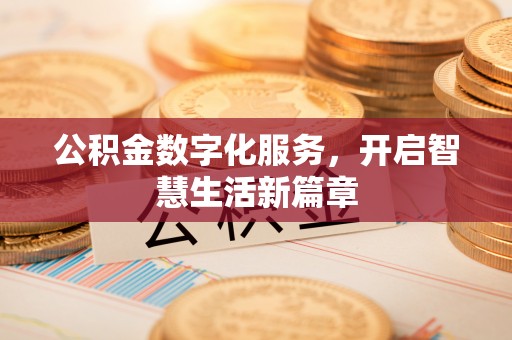 阜沙公积金数字化服务，开启智慧生活新篇章