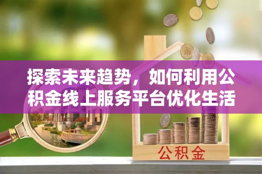 阜沙探索未来趋势，如何利用公积金线上服务平台优化生活