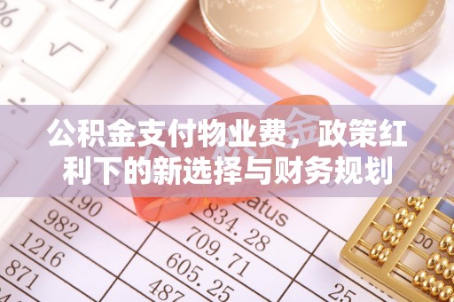 阜沙公积金支付物业费，政策红利下的新选择与财务规划