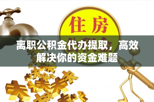 阜沙离职公积金代办提取，高效解决你的资金难题