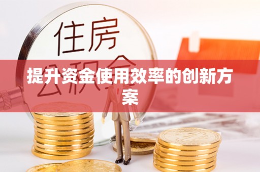 阜沙提升资金使用效率的创新方案