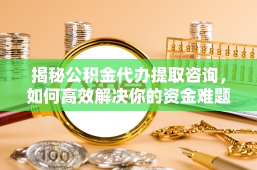 阜沙揭秘公积金代办提取咨询，如何高效解决你的资金难题