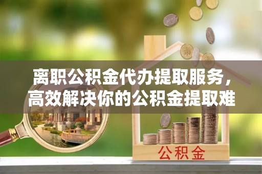 阜沙离职公积金代办提取服务，高效解决你的公积金提取难题