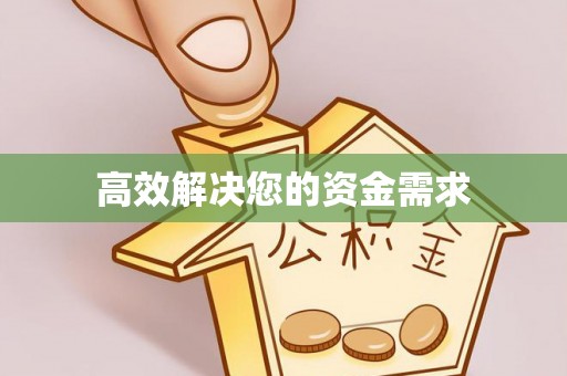阜沙高效解决您的资金需求