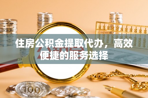 阜沙住房公积金提取代办，高效便捷的服务选择