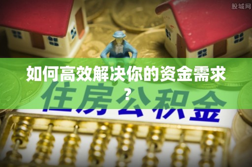 阜沙如何高效解决你的资金需求？