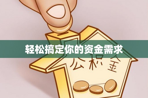 阜沙轻松搞定你的资金需求