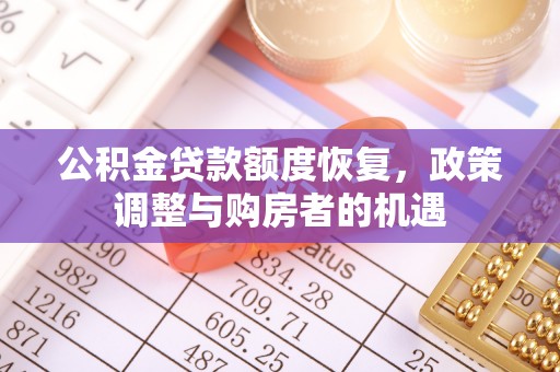 阜沙公积金贷款额度恢复，政策调整与购房者的机遇