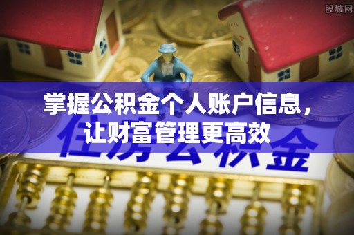 阜沙掌握公积金个人账户信息，让财富管理更高效