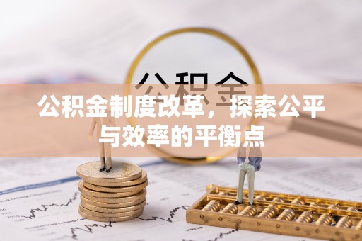 阜沙公积金制度改革，探索公平与效率的平衡点