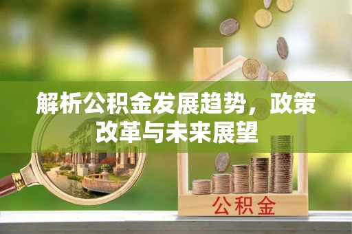 阜沙解析公积金发展趋势，政策改革与未来展望