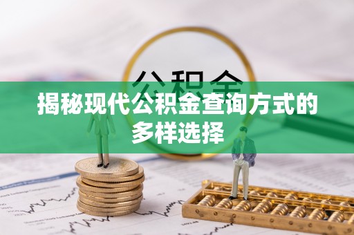 阜沙揭秘现代公积金查询方式的多样选择