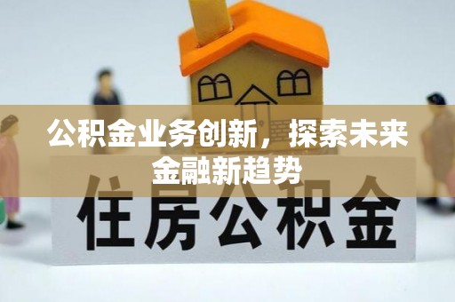 阜沙公积金业务创新，探索未来金融新趋势