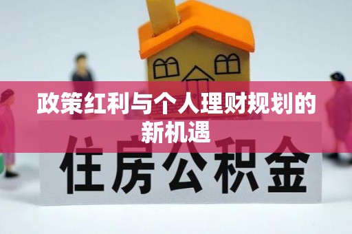阜沙政策红利与个人理财规划的新机遇