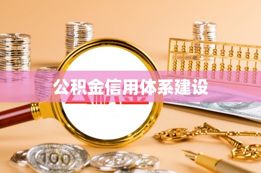 阜沙公积金信用体系建设