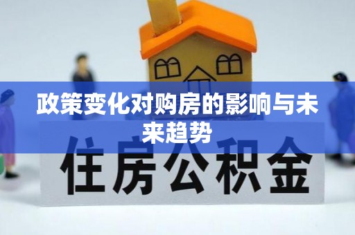 阜沙政策变化对购房的影响与未来趋势