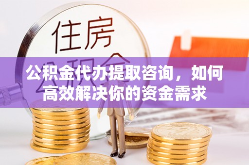 阜沙公积金代办提取咨询，如何高效解决你的资金需求