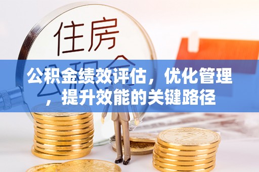 阜沙公积金绩效评估，优化管理，提升效能的关键路径