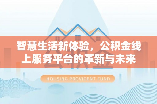 阜沙智慧生活新体验，公积金线上服务平台的革新与未来