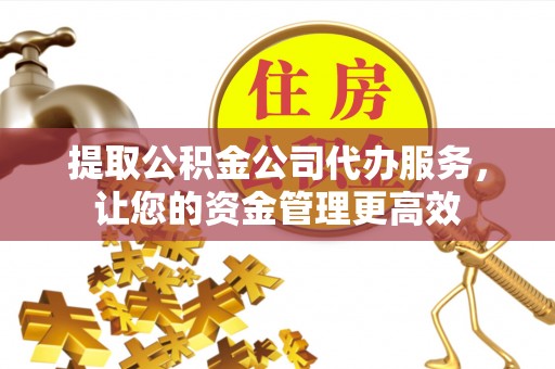 阜沙提取公积金公司代办服务，让您的资金管理更高效