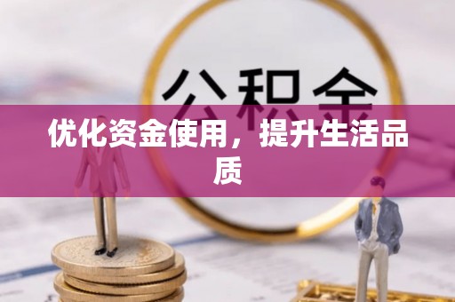 阜沙优化资金使用，提升生活品质