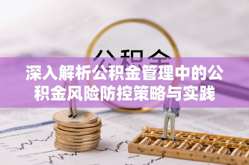阜沙深入解析公积金管理中的公积金风险防控策略与实践