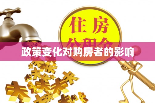 阜沙政策变化对购房者的影响