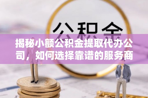 阜沙揭秘小额公积金提取代办公司，如何选择靠谱的服务商？