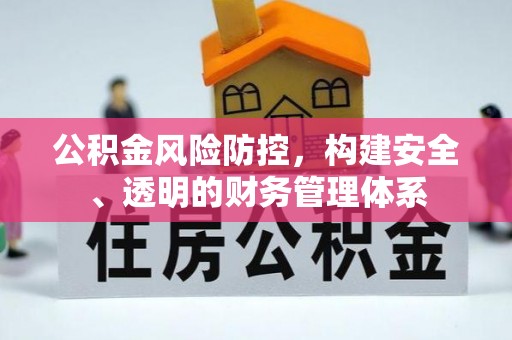 阜沙公积金风险防控，构建安全、透明的财务管理体系