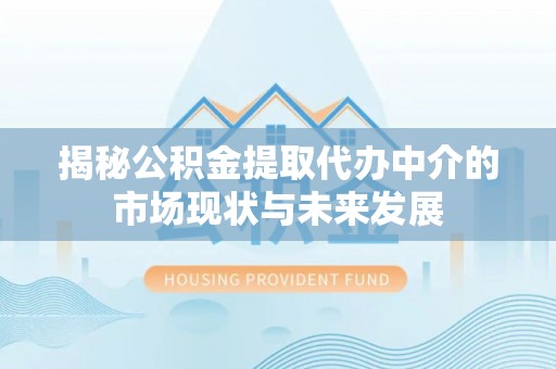 阜沙揭秘公积金提取代办中介的市场现状与未来发展