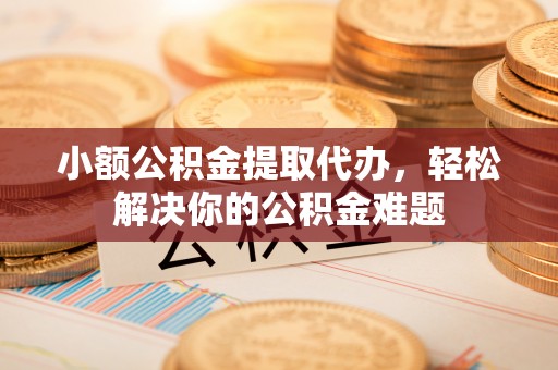 阜沙小额公积金提取代办，轻松解决你的公积金难题