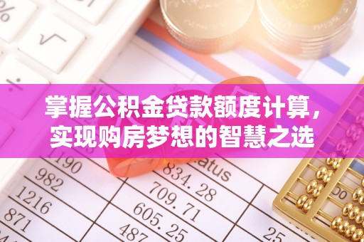 阜沙掌握公积金贷款额度计算，实现购房梦想的智慧之选