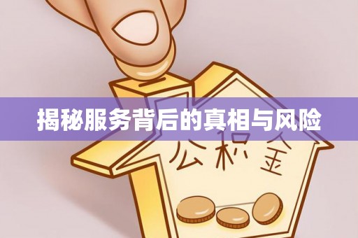 阜沙揭秘服务背后的真相与风险