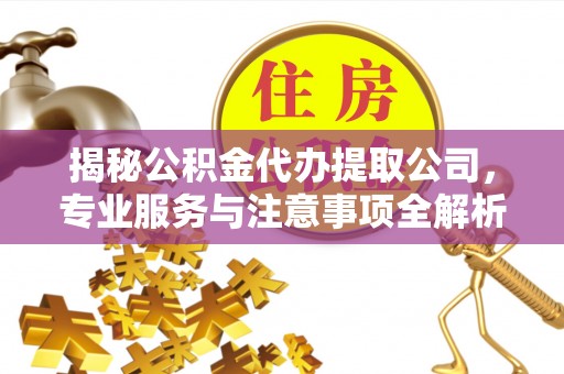 阜沙揭秘公积金代办提取公司，专业服务与注意事项全解析