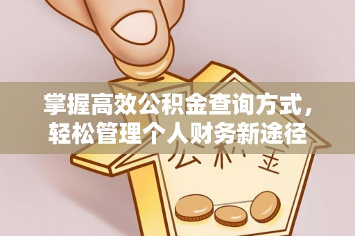 阜沙掌握高效公积金查询方式，轻松管理个人财务新途径